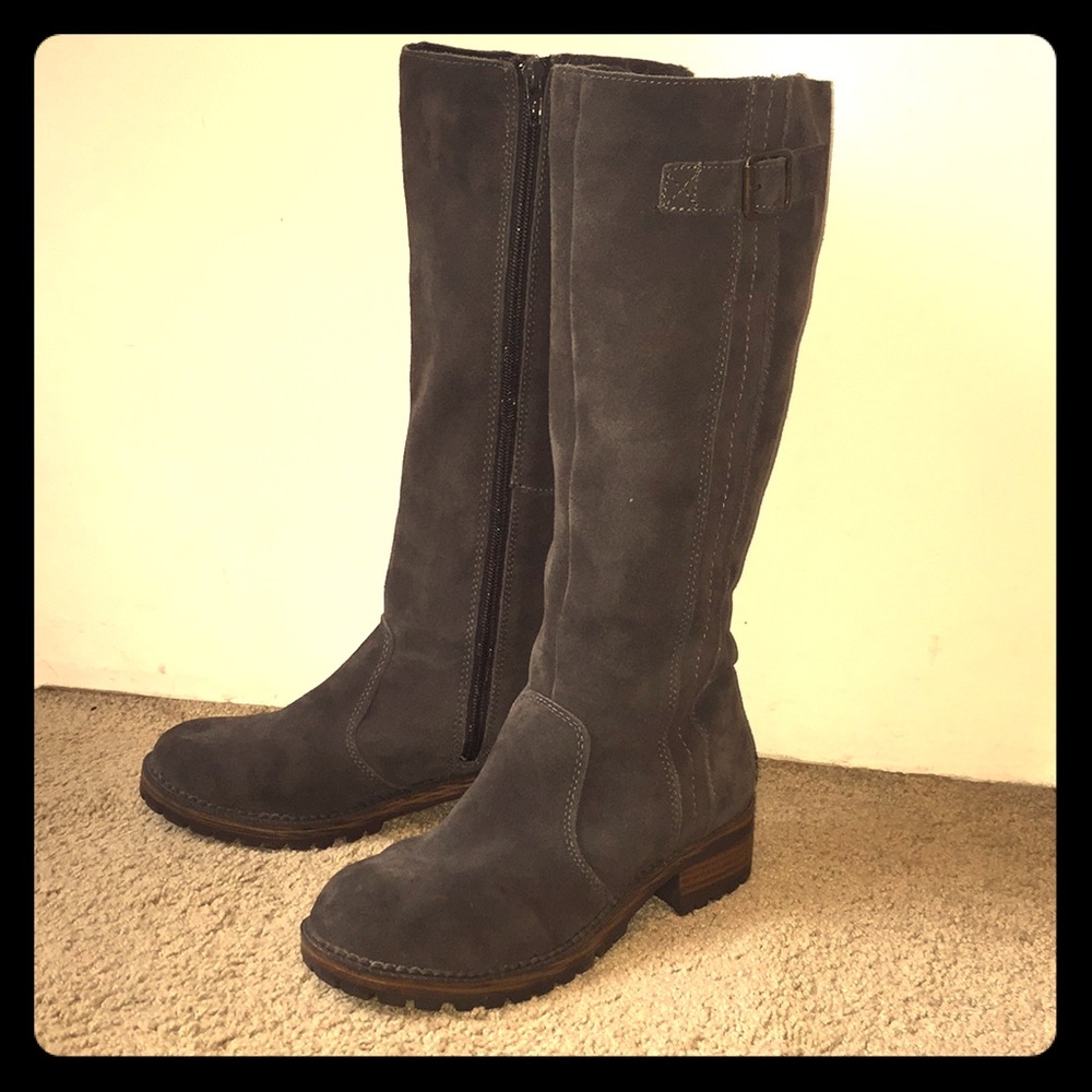 Merona Grey Suede Boots